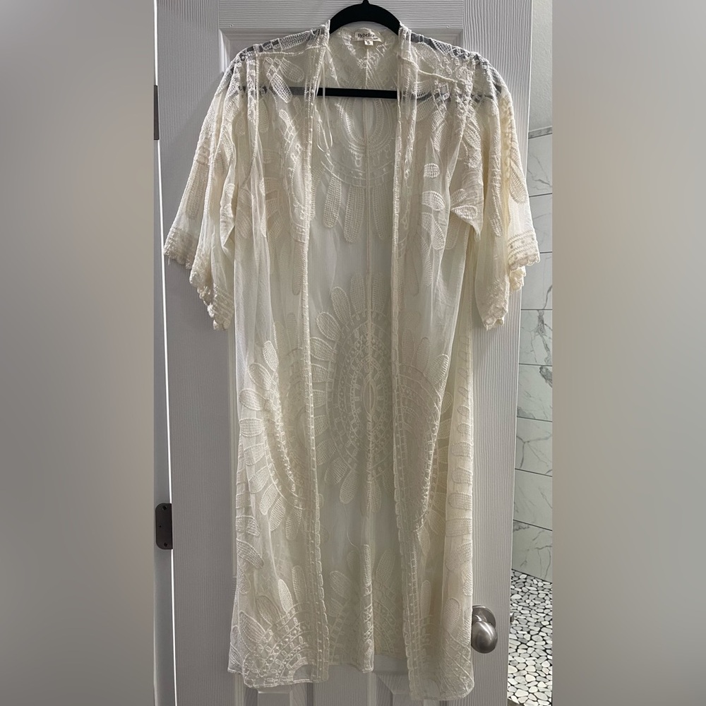 Rebellion Again Ivory Lace Kimono